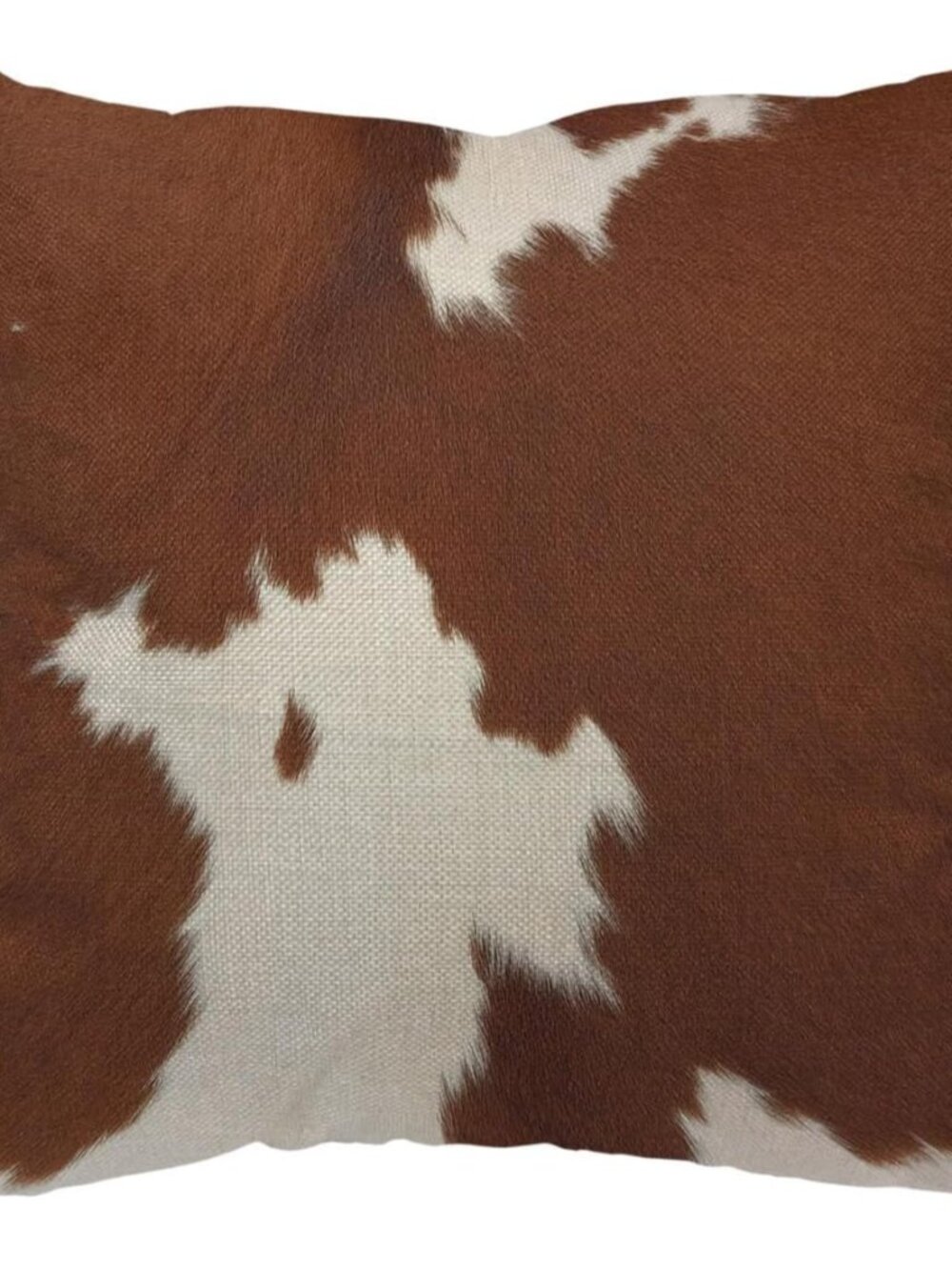 Cowhide Pillows Decorative Throw Pillow Cover Case Farm Animal Brown Cowhide Pri